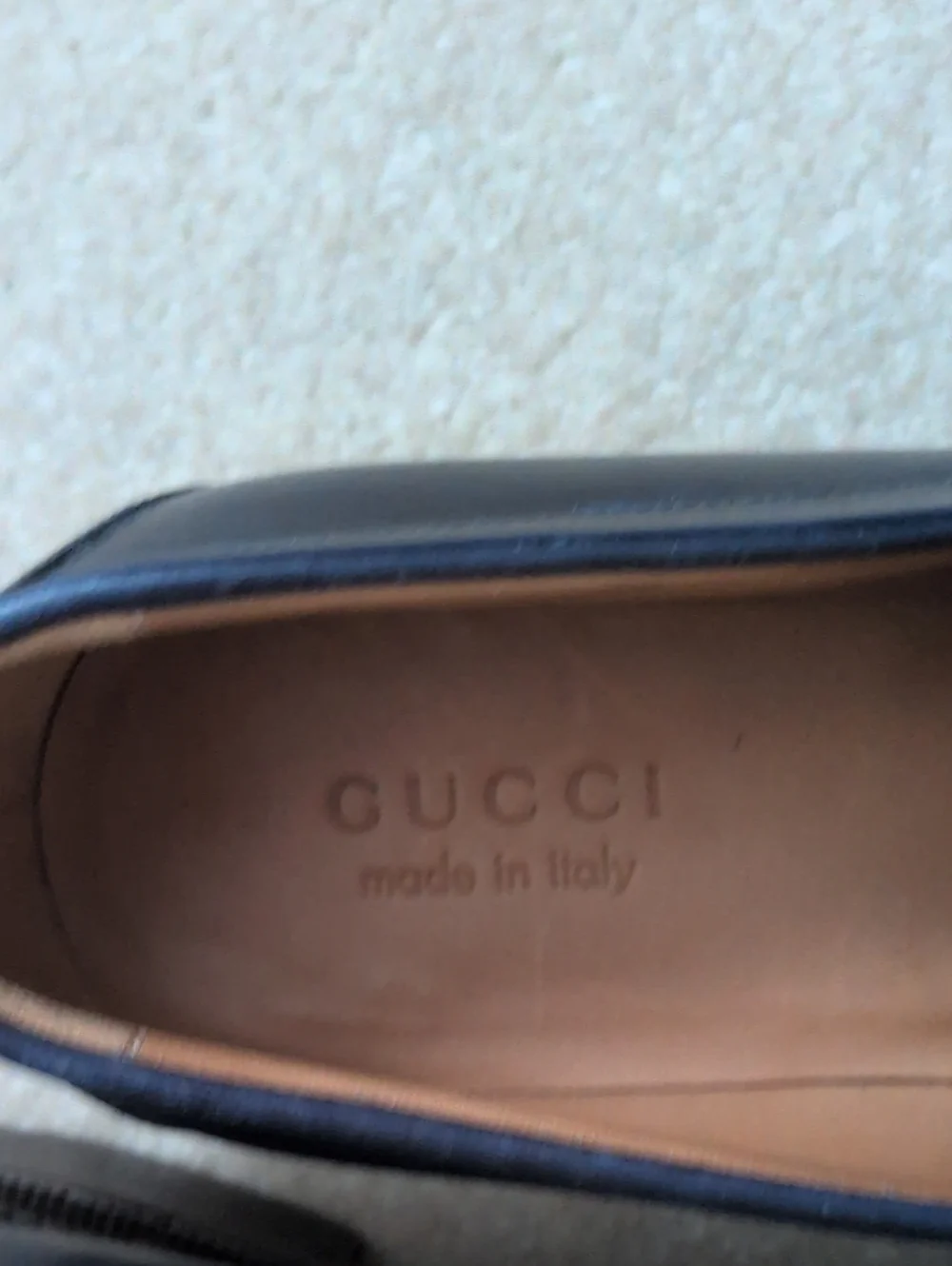 Gucci Tobias Navy Penny Loafer Sz. 9